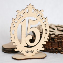 Set 15 numere de masa dantelate