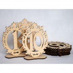 Set 10 numere de masa dantelate