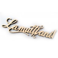 Text din lemn "La mulți ani!"